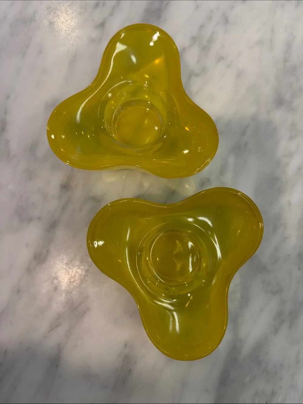 Villeroy & Boch Coloured DeLight Yellow Tealight Holders Set of 2